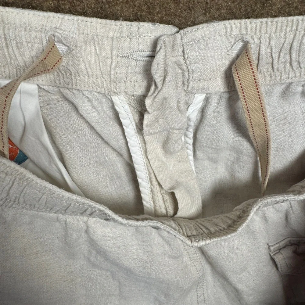 Tommy Bahama Men's Medium Relax Linen Shorts M 34 Medium White Cream Tan Beach